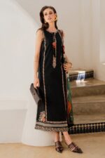 Izel - 3pcs Lawn Embroidered With Diamond Printed Dupatta - 51227