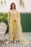 Batik - 3pcs Lawn Emb With Ready To Wear Khaadi Net Emb Dupatta - 809