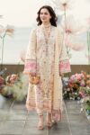 Qalamkar - 3pcs Luxury Lawn Emb With Khaadi Net Emb Dupatta - 961