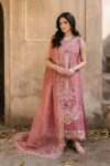 Fiona - 3pcs Chicken Kari Emb Lawn With Khaadi  Net Emb Dupatta - 818