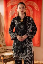 Nureh - 3pcs Lawn Printed With Ready To Wear Chiffon Dupatta - 645 - Image 3