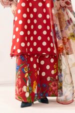 Maria B – 3pcs Lawn Printed With Ready To Wear Chiffon Dupatta – 646/R - Image 4
