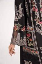 Maria B - 3pcs Chicken Kari Lawn Emb With Ready To Wear Chiffon Dupatta - 399 - Image 7