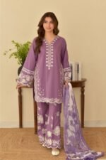 Batik - 3pcs Lawn Embroidered With Diamond Printed Dupatta - 956 - Image 2
