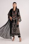 Maria B - 3pcs Chicken Kari Lawn Emb With Ready To Wear Chiffon Dupatta - 399