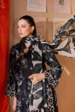 Nureh - 3pcs Lawn Printed With Ready To Wear Chiffon Dupatta - 645 - Image 2