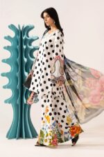 Maria B – 3pcs Lawn Printed With Ready To Wear Chiffon Dupatta – 646/W - Image 6