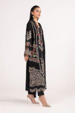 Maria B - 3pcs Chicken Kari Lawn Emb With Ready To Wear Chiffon Dupatta - 399 - Image 6