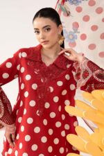 Maria B – 3pcs Lawn Printed With Ready To Wear Chiffon Dupatta – 646/R - Image 2
