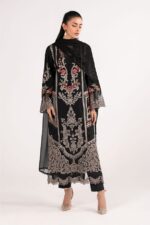 Maria B - 3pcs Chicken Kari Lawn Emb With Ready To Wear Chiffon Dupatta - 399 - Image 2