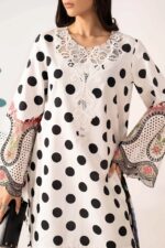 Maria B – 3pcs Lawn Printed With Ready To Wear Chiffon Dupatta – 646/W - Image 3