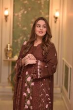 Aneela’s – 3pcs Lawn Emb With Ready To Wear Chiffon Emb Dupatta – 7367 - Image 4