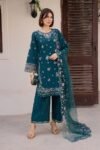 Batik - 3pcs Lawn Emb With Ready To Wear Chiffon  Emb Dupatta - 3321