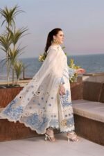 Aneela's - 3pcs Chicken Kari Lawn Emb With Ready To Wear Khaadi Net Dupatta - 7372 - Image 5