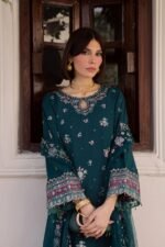 Batik - 3pcs Lawn Emb With Ready To Wear Chiffon  Emb Dupatta - 3321 - Image 2