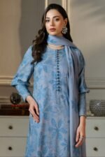 Bareeze - 3pcs Lawn Embroidered With Chiffon Emb Dupatta - 835 - Image 3