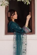 Batik - 3pcs Lawn Emb With Ready To Wear Chiffon  Emb Dupatta - 3321 - Image 8