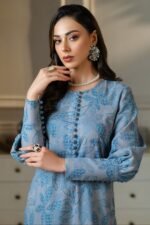 Bareeze - 3pcs Lawn Embroidered With Chiffon Emb Dupatta - 835 - Image 4