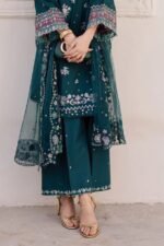 Batik - 3pcs Lawn Emb With Ready To Wear Chiffon  Emb Dupatta - 3321 - Image 5