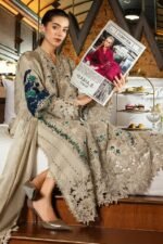 Maria B – 3pcs Chicken Kari Lawn Emb With Ready To Wear Dupatta – 889 - Image 2