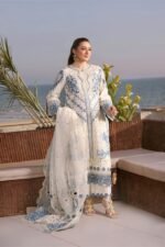 Aneela's - 3pcs Chicken Kari Lawn Emb With Ready To Wear Khaadi Net Dupatta - 7372 - Image 2
