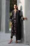 Edenrobe - 3pcs Dhanak Embroidered With Ready To Wear Dhanak Shawl - 839