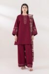 Sapphire - 3pcs Dhanak Embroidered With Printed Shawl - 864