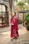 Aneela's - 3pcs Dhanak Embroidered With Dhanak Emb Shawl - 855