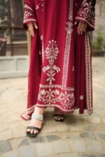 Aneela's - 3pcs Dhanak Embroidered With Dhanak Emb Shawl - 855 - Image 12