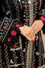 Aneela's - 3pcs Dhanak Embroidered With Dhanak Emb Shawl - 5122 - Image 3