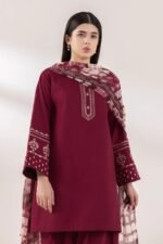 Sapphire - 3pcs Dhanak Embroidered With Printed Shawl - 864 - Image 2