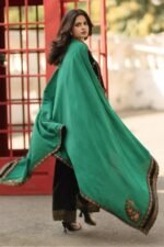 Charizma - 3pcs Dhanak Emb With Ready To Wear Dhanak Shawl - 865 - Image 4
