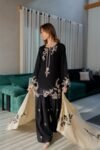 Agha Noor - 3pcs Dhanak Embroidered With Dhanak Emb Shawl
